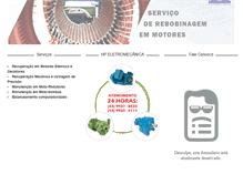 Tablet Screenshot of hpeletromecanica.com.br